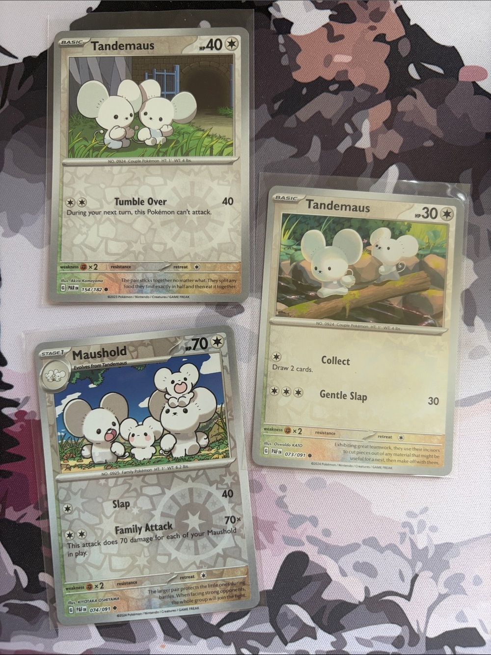 Tandemaus & Maushold Pokémon Evolution Card Lot | Reverse Holo 3 Cards ✨5/$25✨